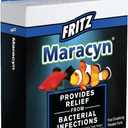 Fritz Maracyn - for Saltwater and Freshwater gram-Positive Relief from Bacterial gil, Popeye, More - Easy dose Packets, 20 Count