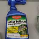 BioAdvanced 2-in-1 Moss and Algae Killer for Lawns, Moss Killer for Roofs, Patios, Decks, and Deck Cleaner, 32 oz (EXP 02/16/28)