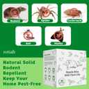 Pest Rodent Repellent Pouches, Peppermint Oil for Mouse, Roach, Ant, Spider, Squirrel, Mice, Rats, Pest Control Indoor Outdoor, Natural Mouse Deterrent Replace Traps Poison Family Pet Safe,20 Pack