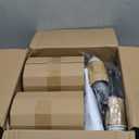 24.8 Inch Black Battery Operated Wall Sconces Set of 2, Rechargeable Wireless Wall Lights with Remote & White Fabric Shade, Indoor Not Hardwired Dimmable Wall Lamps for Bedroom, 2 Bulbs Included