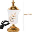 Garneck Electric Incense Burner - Middle Eastern Style Ceramic Censer for Home Decor Yoga Spa Aromatherapy