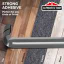 Floor Cord Cover by X-Protector  5 Overfloor Cord Protector  Self-Adhesive Power Cable Protector  Silicone Cord Protector  Ideal Extension Cord Cover to Protect Wires On Floor (60 in) (Grey (Big Hole))