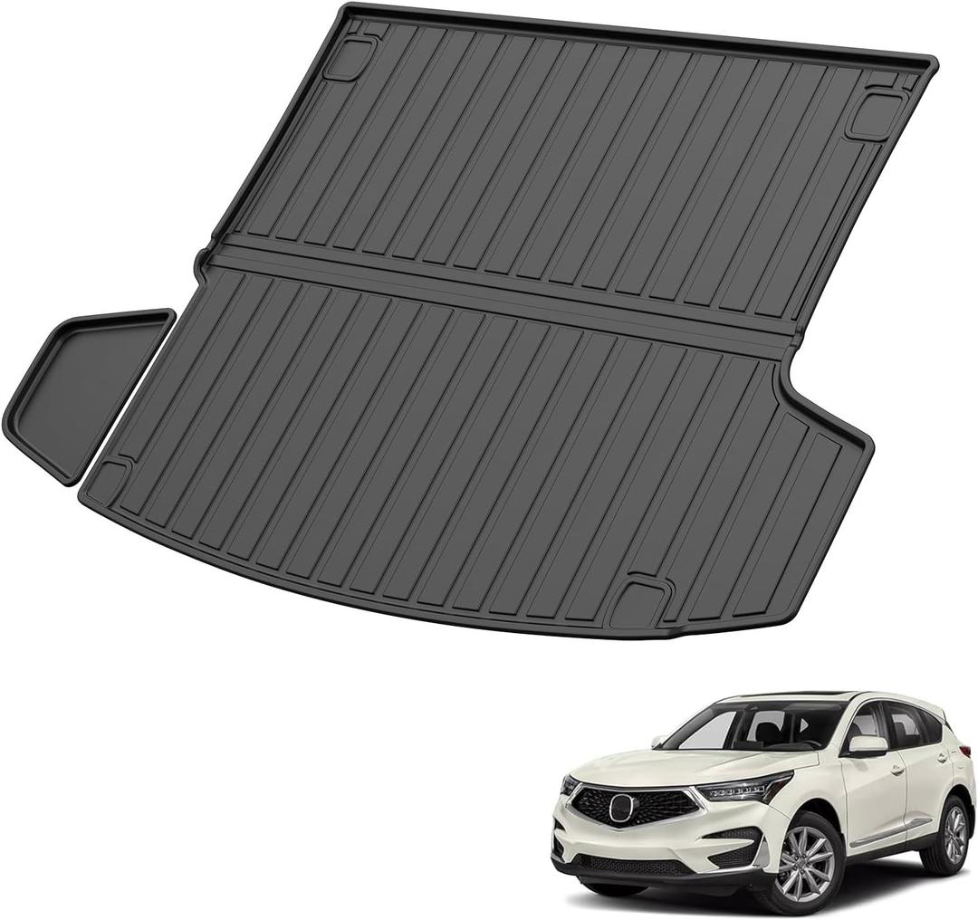 RDX 2019-2024 2025 Cargo Liner - Custom Fit Trunk Mats for Acura RDX 2019-2025 Cargo Mat - All Weather Cargo Tray TPE Rubber Floor Mat
