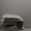 TABAYON Shag Area Rug, 5x7 Ft Tie-Dyed Light Grey Upgrade Anti-Skid Durable Rectangular Cozy High Pile Soft Throw Rug for Nursery/Living Room