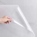 Clear Peel and Stick Wallpaper, Self-Adhesive Kitchen Backsplash Wall Tile Protector, Oil Proof Waterproof Contact Paper for Kitchen Cabinets, Whiteboard, Shelf Drawer Liner (15.7" x 78.8")