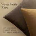 MIULEE Velvet Throw Pillow Covers 24x24 Inch, Pack of 2 - Chocolate,Super Soft Decorative Square Euro Cushion Cases Modern Luxury Home Decor for Bed,Bedroom, Sofa, Couch