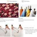 Pink Red Rose Wall Backdrop 7x5FT Flower Wall Photography Background Bridal Shower Wedding Baby Shower Girls Princess Birthday Party Cake Table Banner Decorations