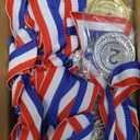 GOLDGE 18 Award Medals - Ideal for Sports, Competitions, Parties, Spelling Bees & Olympics - 2 Inches - Comes in a Set of 18. Perfect Prizes for Winners