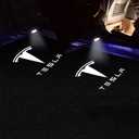 Car Door Lights for Model S/3/X/Y Logo Projector 4 Pack Tesla Puddle Lights LED Welcome Lights Ghost Shadow for Model 3/S/Y/X Accessories