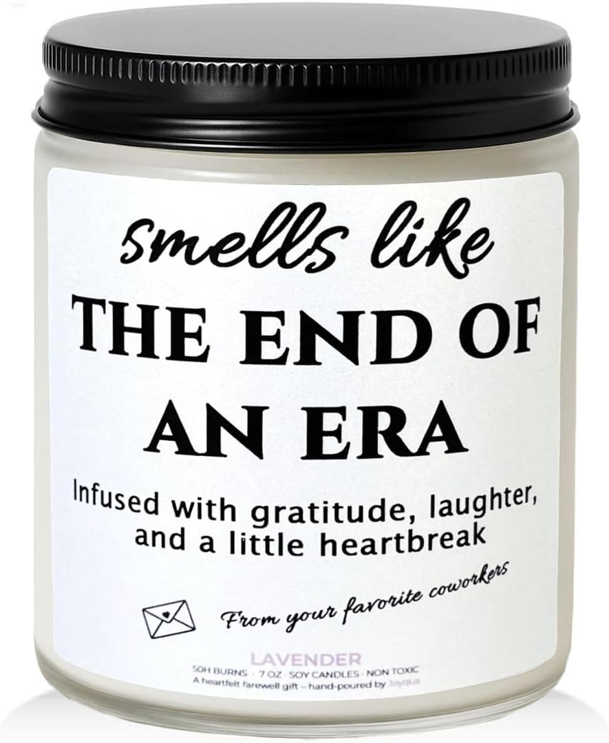 Retirement Gift for Woman  Unique & Heartfelt Retirement Gifts for Men  Lavender Memorable Farewell Gifts for Coworkers, Present for Boss, Friend, Office Goodbye Party by Joyqua, White