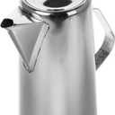 Luxshiny Thickened Cold Water Pitcher with Flat Lid 2L Large Capacity Stainless Steel Water Jug for Juice Tea Office Home Serving