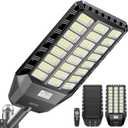 Solar Street Light Outdoor, 5000W Solar Parking Lot Lights, 360000Lm Solar Lights Outdoor, IP67 Solar Lights for Outside Dusk to Down Outdoor Lighting for Yard, Garden (5000W*1PCAK, Black)