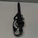 Lanvier 1 Inch Extra Long Hair Curling Iron with Ceramic Tourmaline Barrel, Professional Hair Curler up to 450F with Dual Voltage for Worldwild Use, Hair Waving Style Tool for Girls&WomenBlack