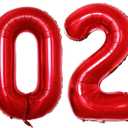 GOER 42 Inch 2026 Red Foil Number Balloons for 2026 New Year Eve Festival Party Supplies Graduation Decorations