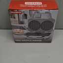 4 Inch Double Mini Waffle Maker Machine, Chaffle Maker, Waflera Electrica, Small Waffle Iron for Waffles, Keto Chaffles, Hash Browns, Cookies, Non-stick Plates