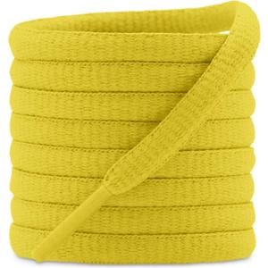 DELELE 2Pair Oval Shoes laces 42 Colors Half Round 1/4" Athletic ShoeLaces for Sport/Running Shoes Shoe Strings (35 inch (90CM), 07 Golden)