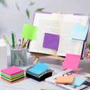4 x Sticky Notes, 3x3 in, 12 Colors, 2X The Stickiness, Energy Boost Collection, 50 Sheets/Pad, 24 Pads