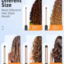 1/2 Inch Curling Wand for Short&Long Hair,Dual Voltage Small Wand Curling Iron for Tight Curls, Extral Long Hair Curling Iron with Tourmaline Ceramic,10 Adjustable Temp