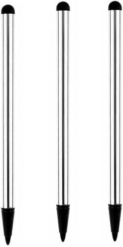 3Pcs Silver Stylus Pens - Universal Fine Point for iPhone,iPad,Android,Tablet | High-Precision Touch Screen Pen for All Devices (Stylus Pens, Tablet Accessories)