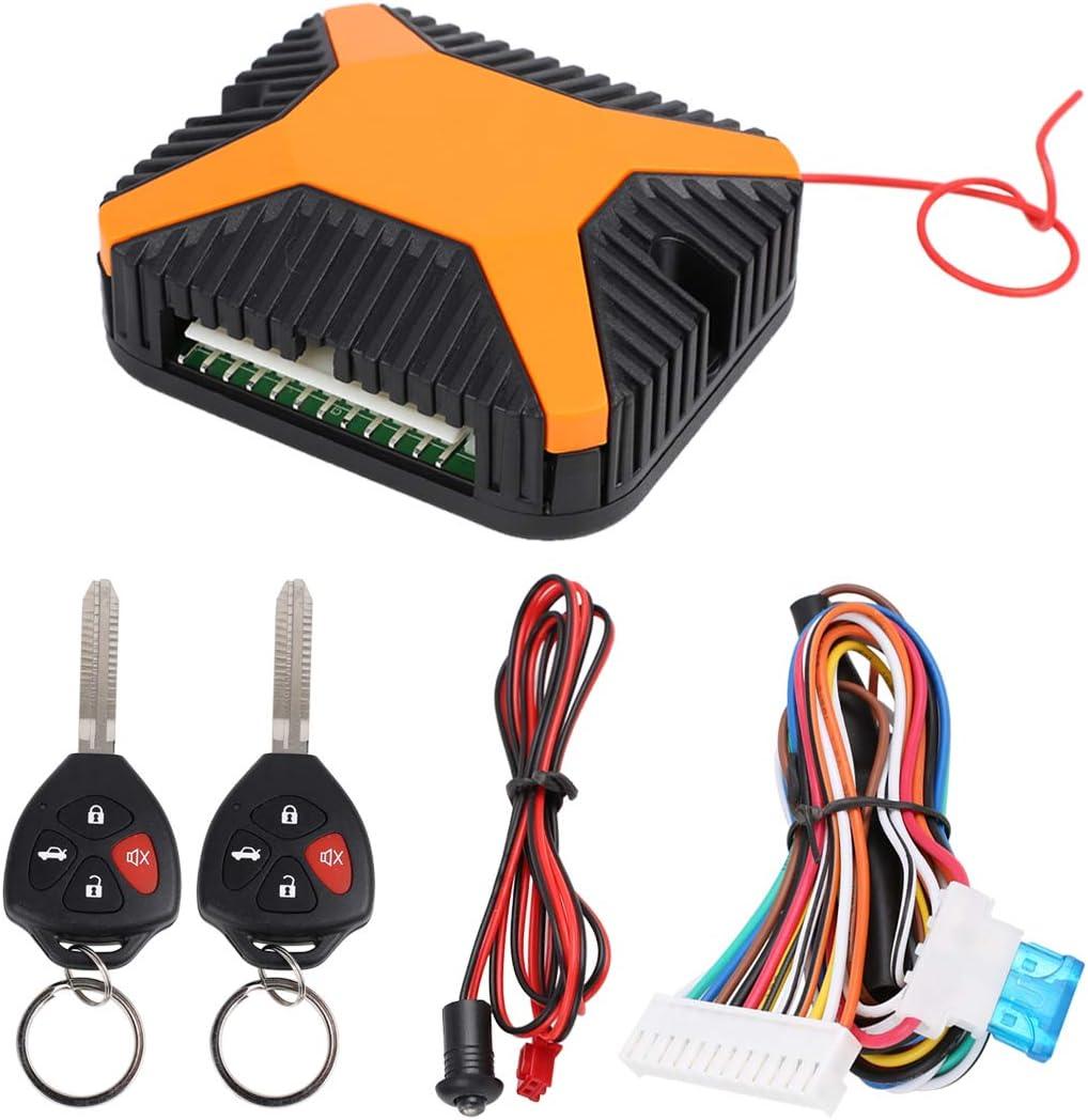 X AUTOHAUX Car Keyless Entry System Remote Control W/Blank Key for Toyota DC 12V