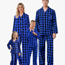 QZH.DUAO Matching Family Christmas Pajamas Set Long Sleeve Holiday Warm Sleepwear Couple Button Down Pjs Set, XS