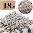 Voulosimi Garden Pumice Rock Horticultural Cactus Bonsai Succulent Soil Additive for Plants, Landscaping, Vase Fillers (1/4 inch, 18 LB) (EXP 08/22/29)