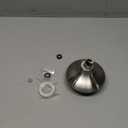 Aqua Elegante Brushed Nickel 1.8 GPM Luxury Shower Head, 6 Settings, BPA Free, Self-Cleaning Nozzles, Durable Brass Fittings