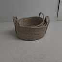 Baskets, Set of 3 for Home, Office, Dorm Room, Living Room, Bedroom, Bathroom, Nursery Storage and Organization (17x15x6/14x13x6/12x12x5inch)