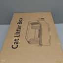 Vivifying Stainless Steel Cat Litter Box, XL Extra Large Semi-Enclosed Metal Pan with Side Entry, Scoop Included, Open Top Potty for Indoor Big Cats & Kitty, Easy to Clean & Odor Resistant (Gray)