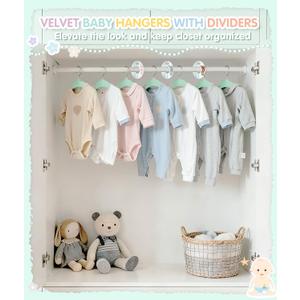 VIS'V Kids Velvet Hangers 30Pcs