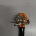 jenico Dog Tie Out Cable, 10/15/20/30/40/50/70/100/150FT Runner Cable with Swivel Hook and Shock Spring, Dog Leash Run Tether for Yard Outdoor and Camping,for Small to Medium Pets Up to 500 LBS (Orange)