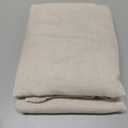 PrinceDeco Natural Semi Sheer Curtains 96 Inches Long 2 Panels Set for Bedroom,Back Tab and Rod Pocket Thick Linen Light Filtering Farmhouse Privacy Drapes for Living Room/Dining Room, 8 FT