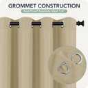 Outdoor Curtains for Patio Waterproof 6 Panels - Windproof, Privacy, Weatherproof Outside Drapes for Gazebo Pergola Porch, Grommet Top and Tab Bottom, 54x84 Inch, Cream