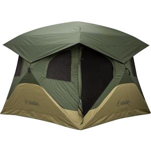Gazelle T4 Overland Edition GT401GR Pop-Up Portable Camping Hub Tent, Easy Instant Set up in 90 Seconds, Alpine Green/Moss, 4-Person, Family, Overlanding, 78" x 94" x 94"