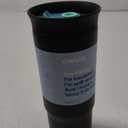 Stainless Steel Triple Layer Insulated Travel Tumbler with Spill Resistant Lid and Straw, BPA Free, 24 oz, Black/Grey (Foggy Tide)