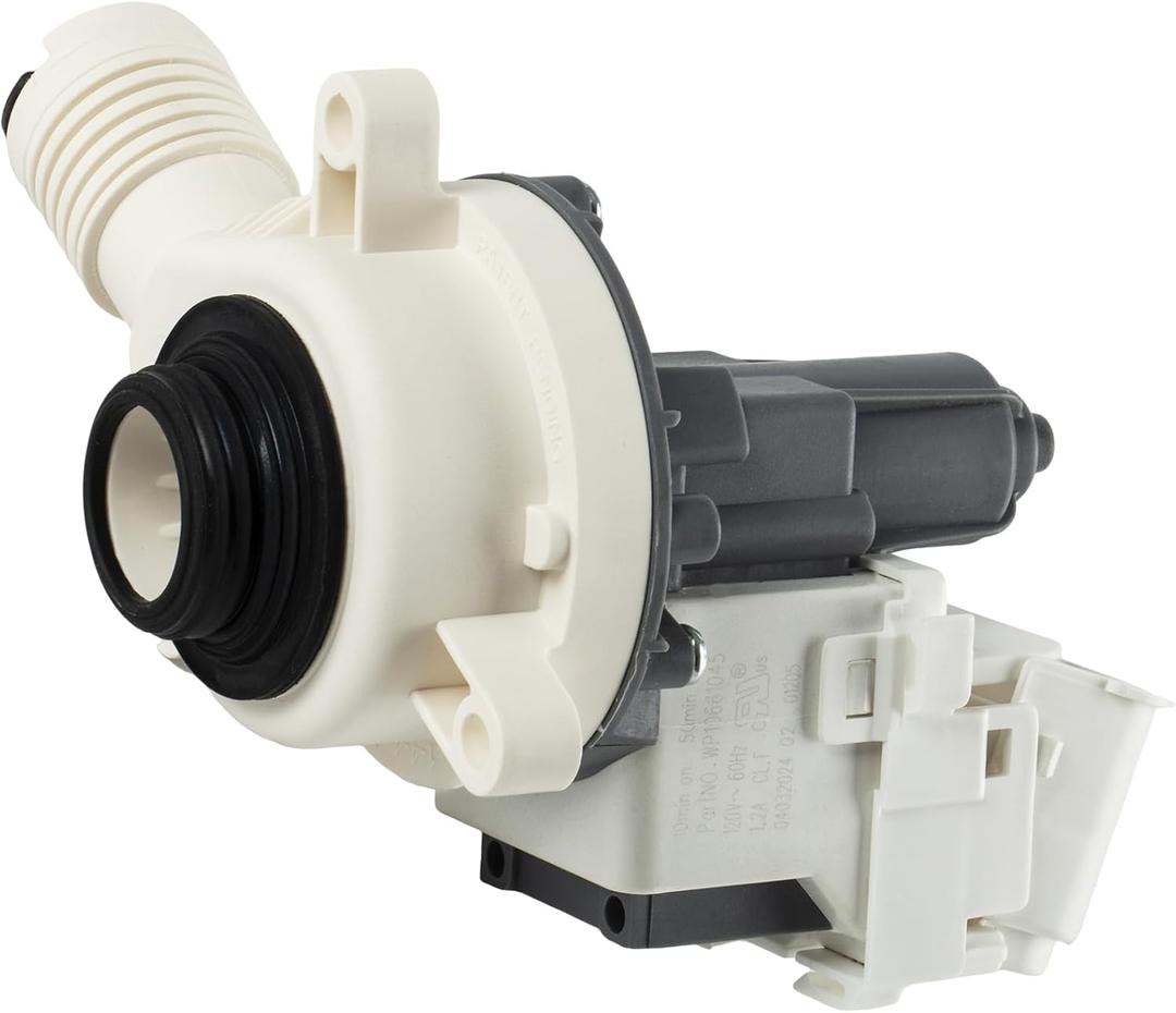 OEM W10661045 W10614033 W10215134 Washer Drain Pump Compatible with Whirlpool Amana Crosley Maytag Inglis Kenmore Admiral Washer, Replacement Part WPW10661045 3554974 AP6023670 PS11757016 EAP11757016