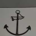 Nautical Anchor Wall Decor, Antique Metal Anchor Art Wall Decor With Chain for Bedroom Living Room Dorm Home/13" Antique Anchor with Chain Wall Decor, Antique Metal Anchor Farmhouse Decor (Vintage) (Black)