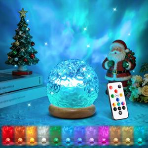 Christmas Gifts for Teens Girls Ocean Lamps for Bedroom,18-Color Teen Girl Gifts Trendy Stuff Mood Lighting,Dimmable Night Light Projector Lights for Bedroom,Remote Aesthetic Room Decor for Teen Girls (Green)