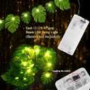 GuassLee Hawaiian Tropical Party Decoration String Lights-40 LED Monstera Leaf String Lights for Luau Aloha Jungle Themed Party Decorations Supplies (1 pc)