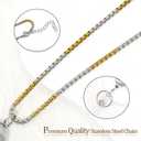 Lanyards for Id Badges Stainless Steel Metal Teacher Lanyard with Id Holder Retractable Cruise Ship Badge Holder for Women (Gold/Silver 13)