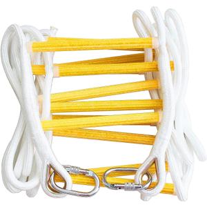 Fire Escape Ladder 2 Story 16ft Flame Resistant Safety Rope Ladder - Fast to Deploy & Easy to Use & Store - Compact - Weight Capacity up to 2000pounds (16ft) Life Saving Emergency ladders - Certified