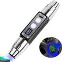 Shortwave 254nm UVC 310nm UVB & Longwave 365nm UVA & White LED Flashlight, Yooperlites Fluorescent Minerals Ziron, Calcite Phosphor, Tagged Stamps Detector Gemstones LED Torch with Optical Filter