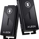 ALECK Punks Wireless Bluetooth Bike Helmet Speakers - Premium Open Ear Audio, Hands-Free Calls, 2-Button Operation, Fits All Open Face Helmets - Ideal for Bicycling, Climbing, Equestrian, Dirt Biking