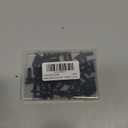 M5-0.8 x 16mm Flat Head Machine Screws Furniture Bolts, Stainless Steel 304 Black Finish, Fully Threaded, 50 PCS