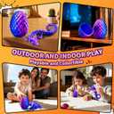 3D Printed Dragon Egg with Dragon Toys, Articulated Dragon Toys for Kids, Animals Figure Fidget Dinosaur Eggs, Kids Easter Eggs Basket Stuffers, Gifts for Boys and Girls 3 4 5 6 7 8 (Purple)
