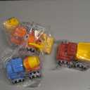 Jova GlowRover 3 Pack Monster Truck Toys, City Construction Cars with LED Light Up Wheels, Friction Powered Cars for Toddlers Boys Girls 18M+, Birthday Gifts for Christmas