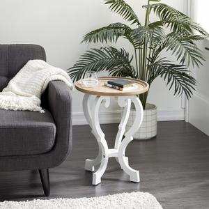 Deco 79 Farmhouse Wood Accent Table, 19"W x 25"H, Brown