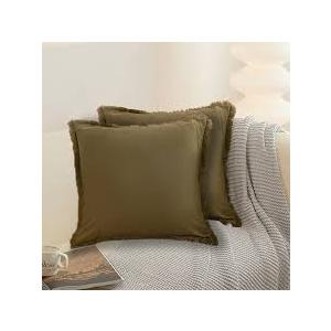 Miulee Pillowcases 2 Pack Size 17x17 in