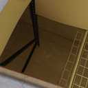 Geelin 2 Pack Acrylic Cube Risers Acrylic Boxes for Food Display Decorative Stands with Hollow Bottoms for Jewelry Food Buffet Risers Display Candy Table Decor (Gold, Flat)