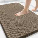 Arotive Bathroom Rugs 30x20, Extra Soft Absorbent Shaggy Chenille Bath Rugs, Machine Washable Rubber Backing Non-Slip Bath Mats for Bathroom Floor Tub and Shower, Home Decor Accessories, Camel